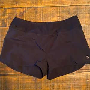 Black athletic shorts